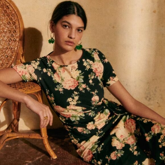 Sezane Pippa Dress Floral Print - Picture 5 of 5